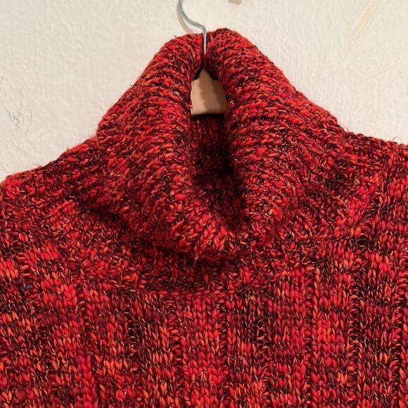 Chico’s Multi Color Long  Sleeve Lagen Streetwear Turtleneck Knit Sweater Size 2 - Picture 2 of 4